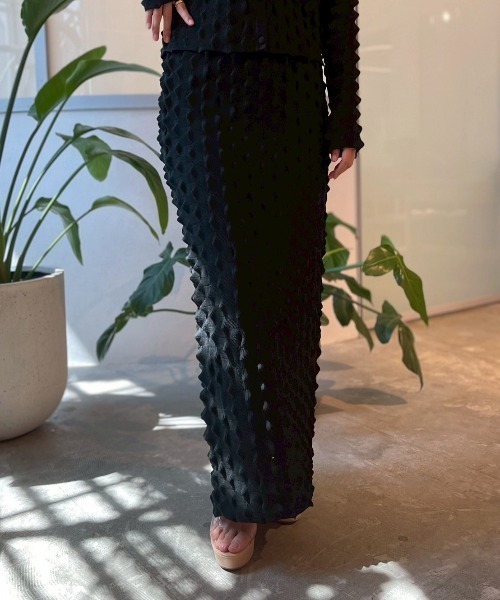 【新品】HONEY MI HONEY ニットタイトスカート ブラック HONEY MI スカート spiky knit tight skirt : ZOZOTOWN Yahoo!店