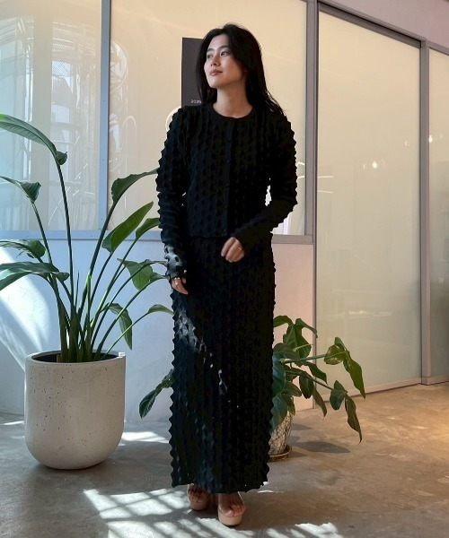 HONEY MI HONEY（ハニーミーハニー） スカート spiky knit tight skirt