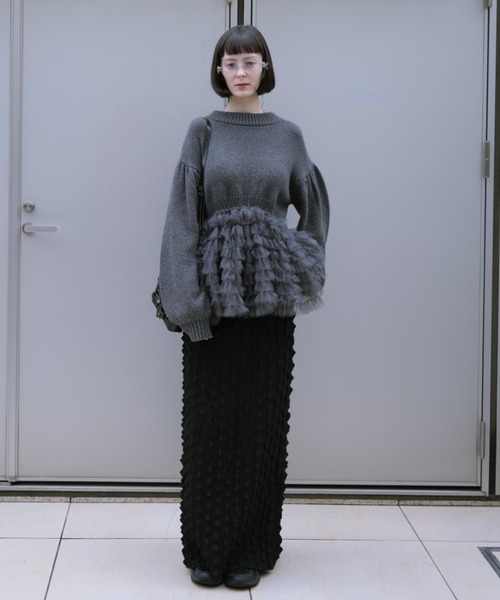 HONEY MI HONEY（ハニーミーハニー） スカート spiky knit tight skirt