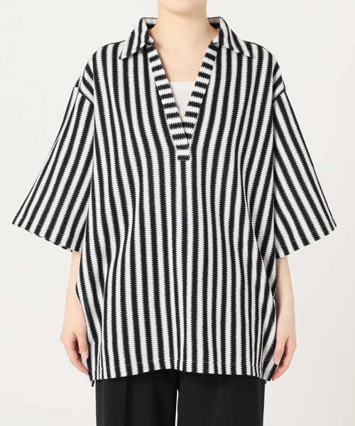 「CITYSHOP」 半袖ポロシャツ FREE ブラック レディース