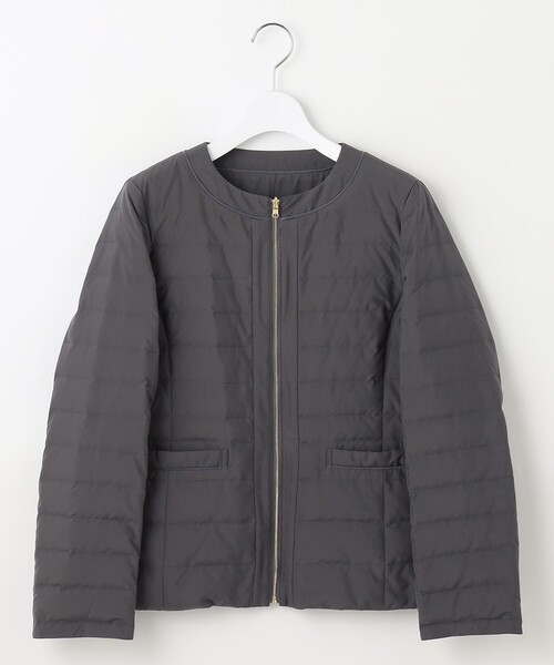 【未使用に近い】リバーシブルライトダウン ジャケット 自由区（ジユウク） ダウンコート ダウンジャケット ライトダウン