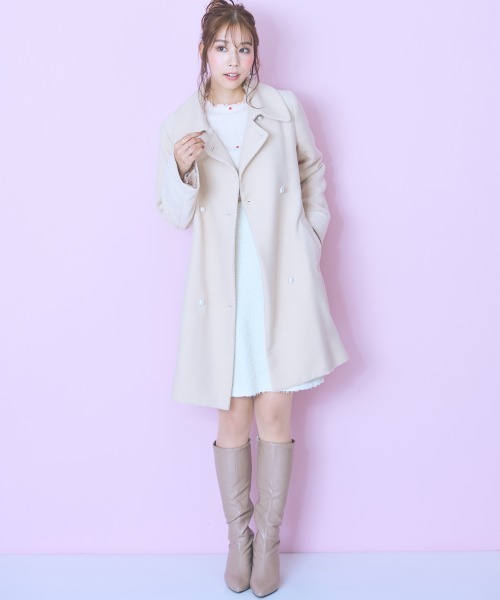 marun（マルン） コート アウター 「大きいサイズ」衿元フェイクファー