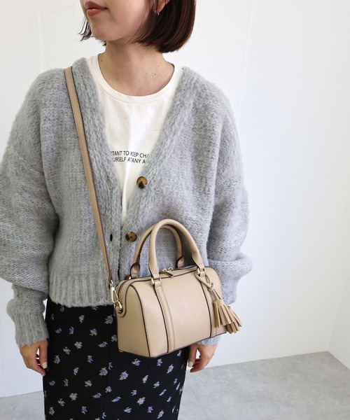MIAN（ミアン） ボストンバッグ 卒業式 NERINE / タッセルチャーム付き