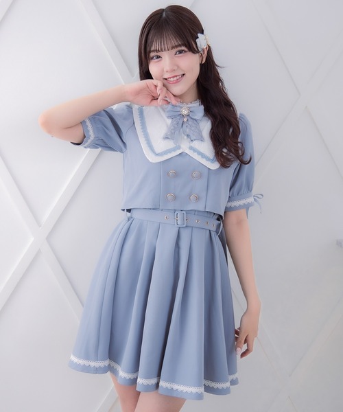 ROJITA ワンピース レイヤードセーラーワンピース : ZOZOTOWN