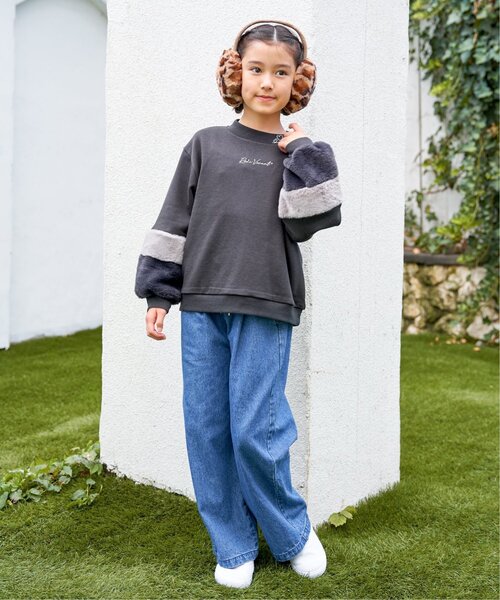 ikka イッカ トレーナー 袖ファー刺繍ラインストーンプルオーバー 120 160cm キッズ 子供服 女の子 ZOZOTOWN Yahoo 店 - 通販 - Yahoo ショッピング