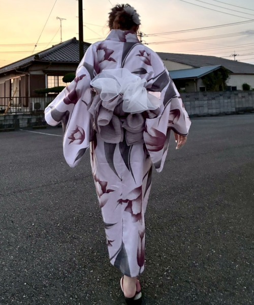 浴衣 ZOZO限定！浴衣と帯の2点セット 着付け不要浴衣 レディース