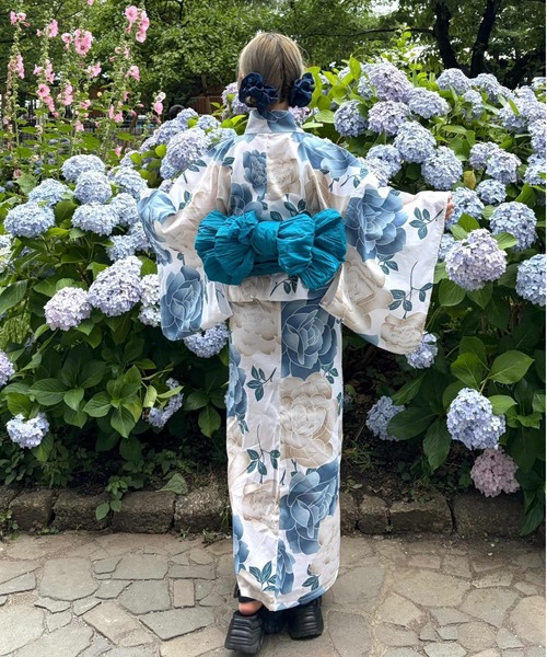 浴衣 ZOZO限定！浴衣と帯の2点セット 着付け不要浴衣 レディース