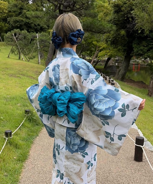 浴衣 ZOZO限定！浴衣と帯の2点セット 着付け不要浴衣 レディース