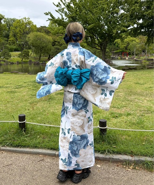 浴衣 ZOZO限定！浴衣と帯の2点セット 着付け不要浴衣 レディース