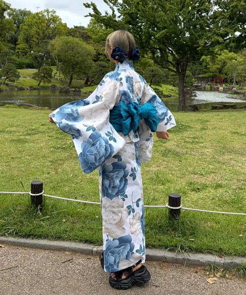 浴衣 ZOZO限定！浴衣と帯の2点セット 着付け不要浴衣 レディース