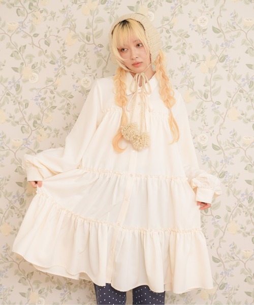 ワンピース QUUU kutir（クティール） シャツワンピース 「新色追加」「紐付き」マルチ