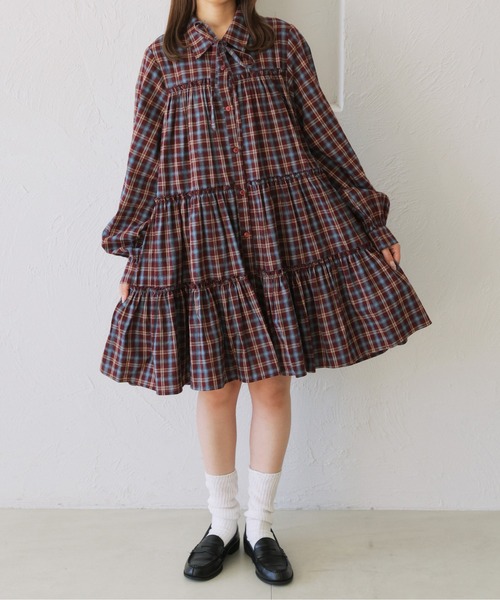 kutir（クティール） シャツワンピース 「新色追加」「紐付き」マルチ