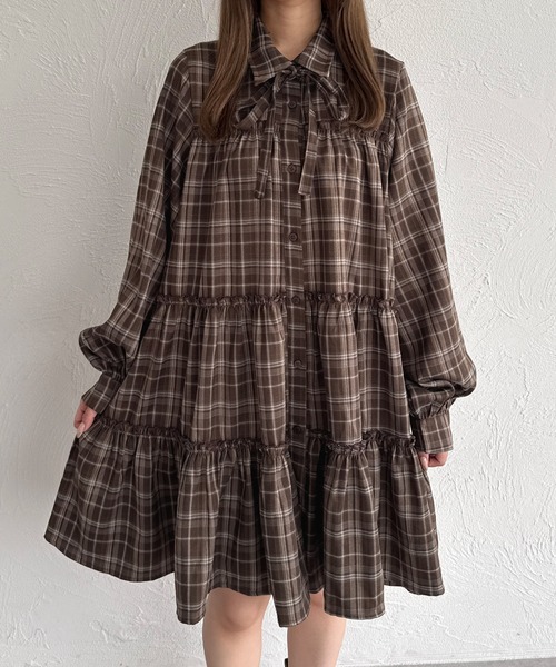 kutir（クティール） シャツワンピース 「新色追加」「紐付き」マルチ
