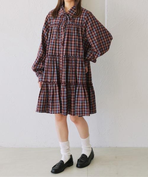 kutir（クティール） シャツワンピース 「新色追加」「紐付き」マルチ