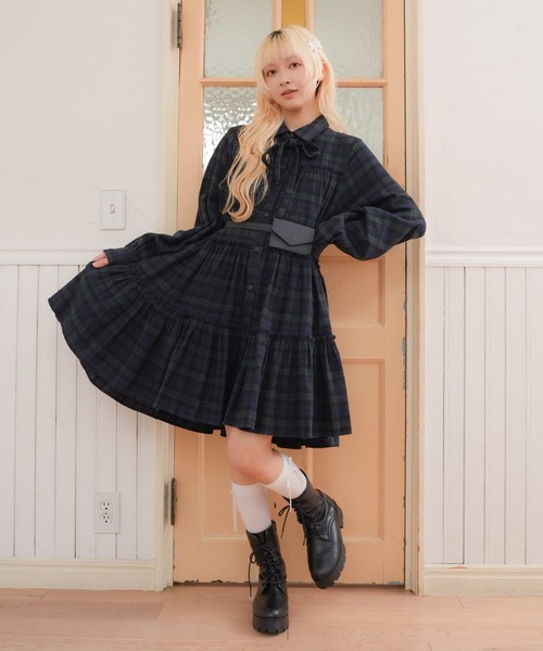 kutir（クティール） シャツワンピース 「新色追加」「紐付き」マルチ