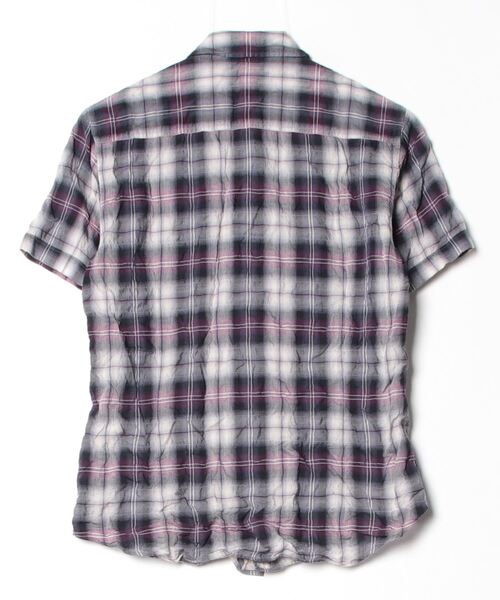 「LOUNGE LIZARD」 半袖シャツ 1 パープル メンズ_画像2