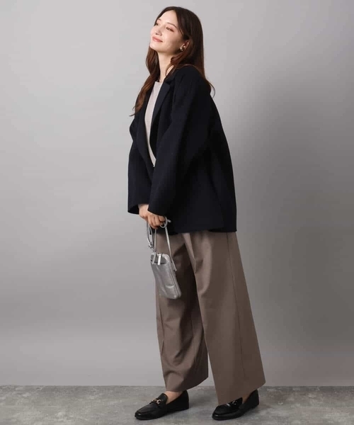 MK MICHEL KLEIN（エムケー ミッシェルクラン） ノーカラーコート