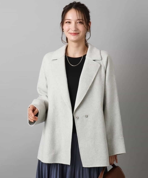 MK MICHEL KLEIN（エムケー ミッシェルクラン） ノーカラーコート