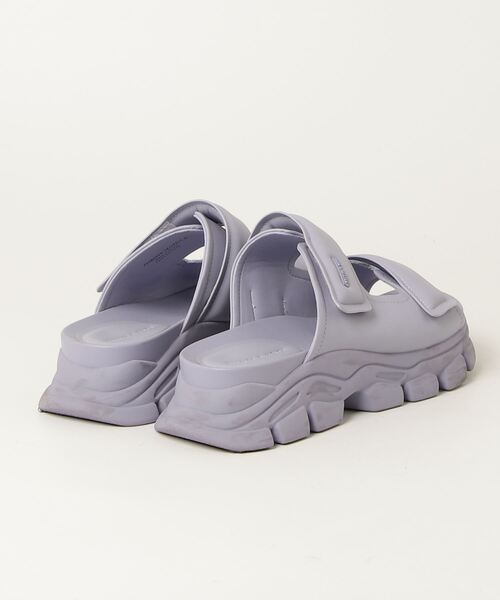 「CHARLES & KEITH」 フラットサンダル 38 パープル レディース_画像2