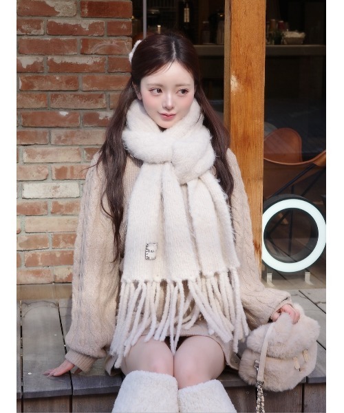 Darich マフラー Darich（ダーリッチ） マフラー ストール ヘアリーボリュームマフラー