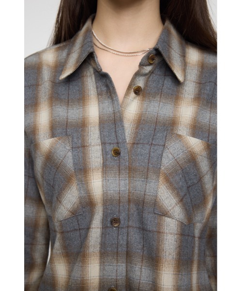 MOUSSY（マウジー） ブラウス シャツ LOOSE CHECK シャツ レディース
