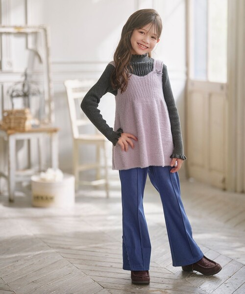 組曲（KUMIKYOKU） パンツ 「110-140cm」フレア デニムパンツ キッズ