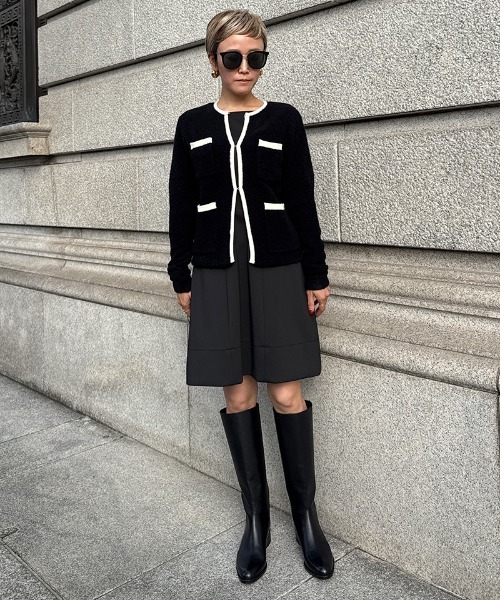 カーディガン イタリア糸ウールジャケット レディース : ZOZOTOWN