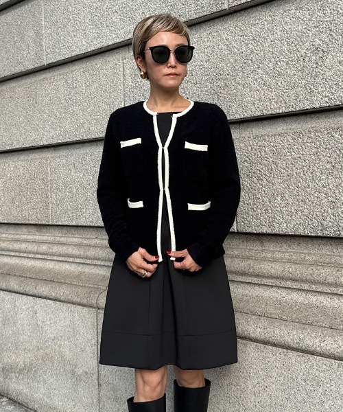 カーディガン イタリア糸ウールジャケット レディース : ZOZOTOWN