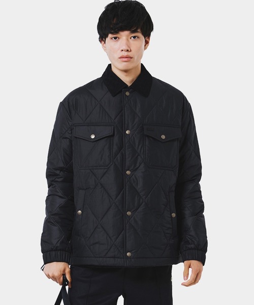 現行　ラコステ リブキルティング ボンバージャケット　　紺L相当 LACOSTE（ラコステ） ブルゾン アウター THERMORE中綿 コーデュロイ