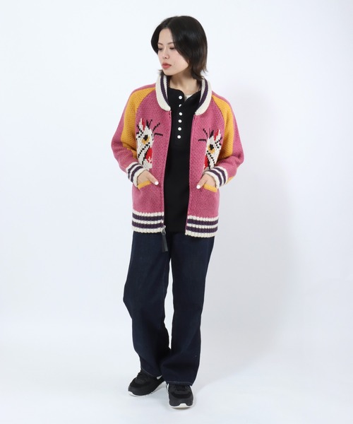 HOUSTON（ヒューストン） カーディガン SOUVENIA COWCHIN SWETER（CAT