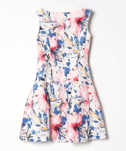「Rene」 ノースリーブワンピース 34 レッド レディース_画像2