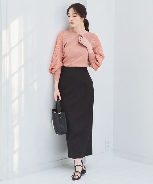 「Andemiu」 長袖ニット FREE グレー レディース_画像7