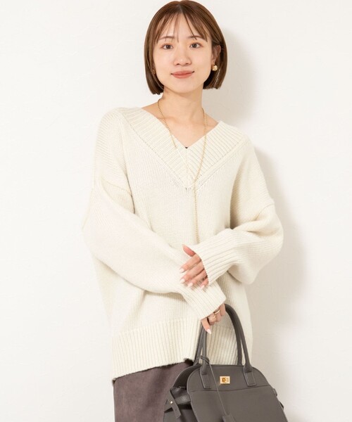 NOLLEY'S Sophi（ノーリーズソフィー） ニット セーター ブライト紡毛V