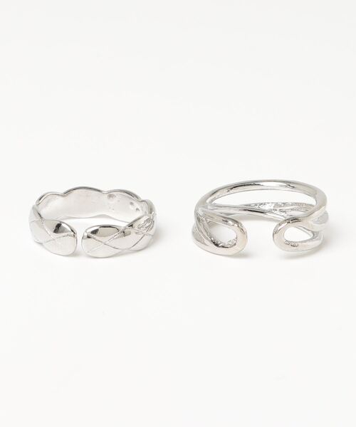 指輪 リング 「456686」シンプルリング2点セット(RZ) レディース