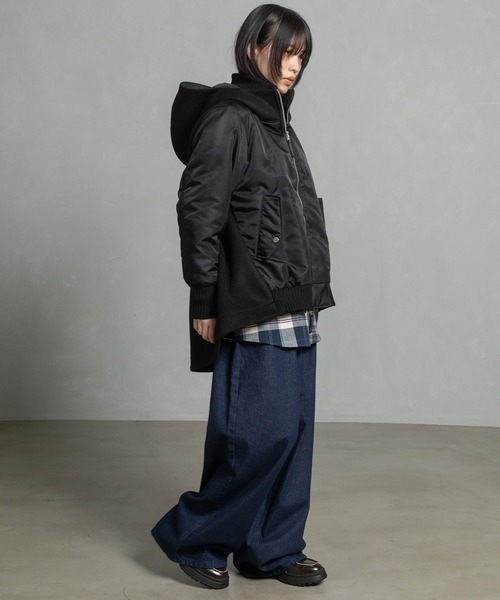 【2024AW】MARECHAL TERRE MA-1 フーディーブルゾン 2024AW】MARECHAL TERRE MA-1 フーディーブルゾン 2024AW】MARECHAL