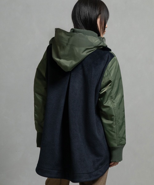 【2024AW】MARECHAL TERRE MA-1 フーディーブルゾン MARECHAL TERRE（マルシャルテル） ブルゾン アウター フーディー