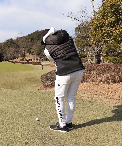 ダウンベスト ベスト (RM)「LUXE/R GOLF」2WAY コンビネーション ダウン フード ベスト メンズ_9