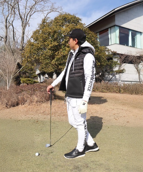 ダウンベスト ベスト (RM)「LUXE/R GOLF」2WAY コンビネーション ダウン フード ベスト メンズ_13