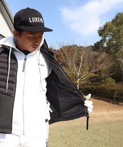 ダウンベスト ベスト (RM)「LUXE/R GOLF」2WAY コンビネーション ダウン フード ベスト メンズ_14