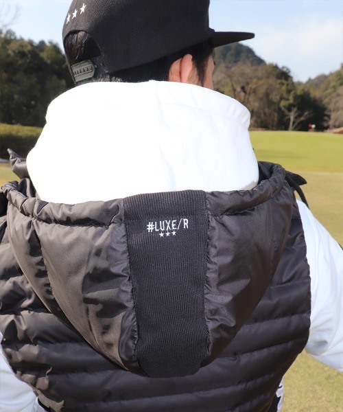 ダウンベスト ベスト (RM)「LUXE/R GOLF」2WAY コンビネーション ダウン フード ベスト メンズ_16