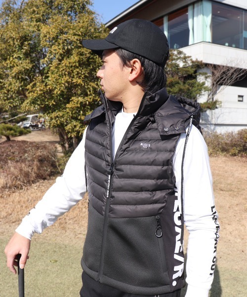 ダウンベスト ベスト (RM)「LUXE/R GOLF」2WAY コンビネーション ダウン フード ベスト メンズ_19