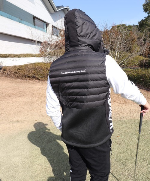 ダウンベスト ベスト (RM)「LUXE/R GOLF」2WAY コンビネーション ダウン フード ベスト メンズ_21