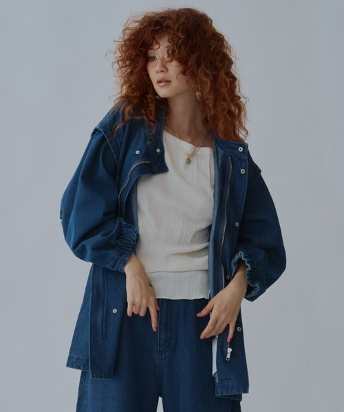 OBLI◇ランダムボタンデニムジャケット/Gジャン/FREE/コットン/IDG