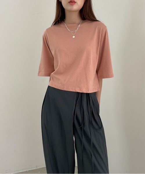 「Didot.showroom」 スラックス S チャコールグレー レディース_画像8