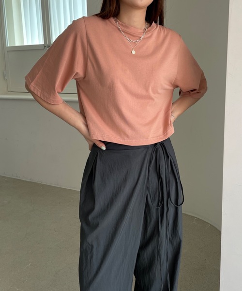 「Didot.showroom」 スラックス S チャコールグレー レディース_画像9