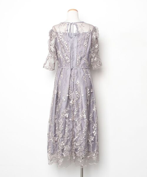 「niana」 半袖ワンピース S シルバー レディースの画像