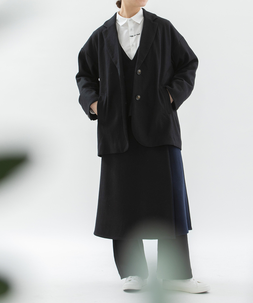 nop de nod（ノップドゥノッド） コート アウター ウール圧縮天竺