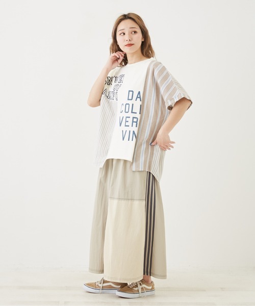 「CUBE SUGAR」 半袖Tシャツ M ネイビー レディース_画像3