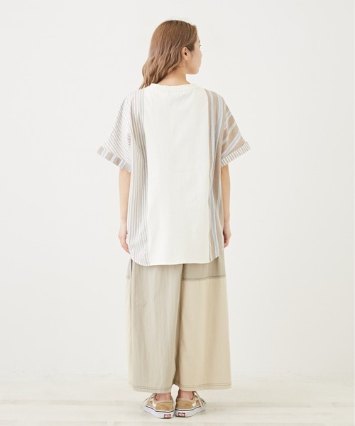 「CUBE SUGAR」 半袖Tシャツ M ネイビー レディース_画像4