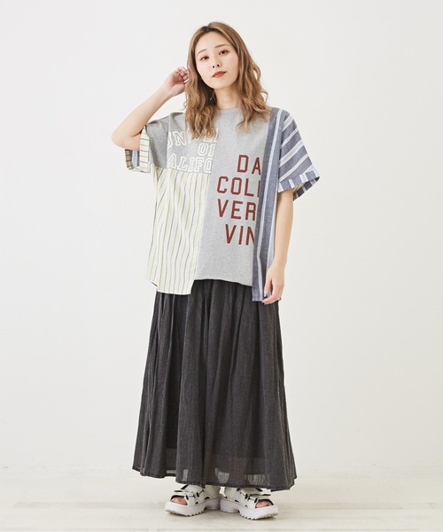 「CUBE SUGAR」 半袖Tシャツ M ネイビー レディース_画像5